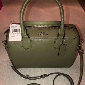Coach Crossbody Mini Satchel ( Green )